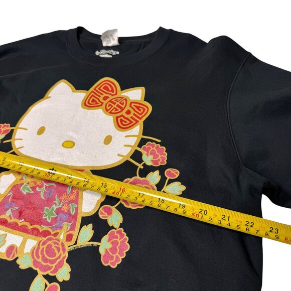 Hello Kitty Graphic Sweatshirt Sz.L Lunar New Year Grunge Streetwear Kawaii Y2K - Picture 4 of 10